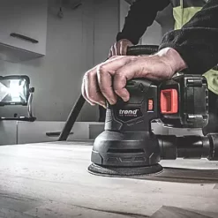 Trend T18S/ROS125B 125mm 18V Li-Ion TXLi Cordless Random Orbit Sander - Bare -Power Tool Batteries Shop 311VV A3