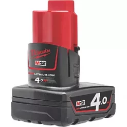 Milwaukee M12 B4 12V 4.0Ah Li-Ion RedLithium Battery