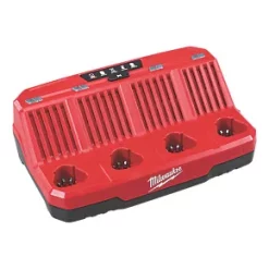 Milwaukee M12 C4 12V Li-Ion RedLithium 4-Bay Multi-Charger